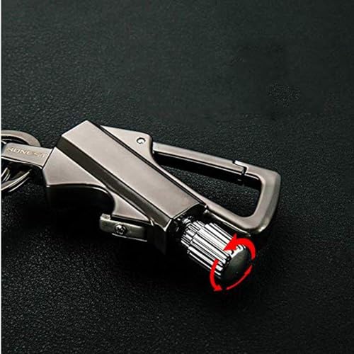 Image of Permanent Metal Lighter, Keychain for Outdoor Use, Emergency Survival Gear with Flint Metal Match, Rechargeable Kerosene Lighter