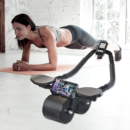 BLURISM Automatic Rebound Ab Abdominal Exercise Roller Wheel, with Elbow Support and Timer, Abs Roller Wheel Core Exercise Equipment, for Men Women (B0CQC56KB7) Amazon Price History, Amazon Price Tracker