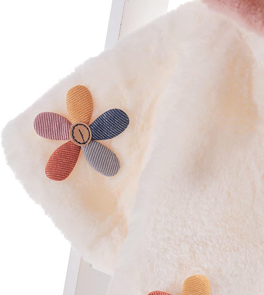 Faux Fur Coat Newborn Infant Baby Girl Jacket Cape Cloak Poncho 0-3 Years