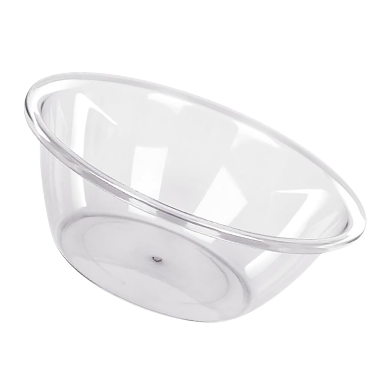 Pilipane Bassin Transparent Multifonction épais Rond en Pet pour Usage Domestique, Design Compact et matériau sûr adapté à Divers Besoins domestiques. (Groß klar)