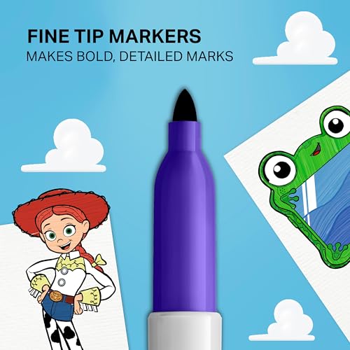 Image of Sharpie Permanent Markers, Toy Story 5 Packaging, Assorted, Fine Point, 24 Count