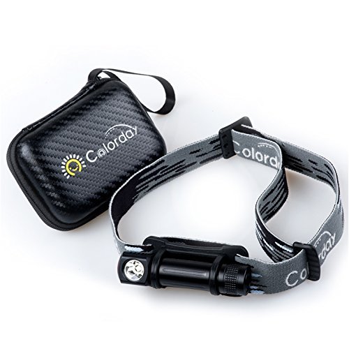 2 in 1 LED Headlamp Flashlight Combo, 150 Lumens, Ultralight Waterproof, 1.2oz,Compact, Full-metal body, for Running, Camping Hiking, Cycling, Kids,ONLY 1 AA battery req & Incl 1 Energizer AA.COLORDAY