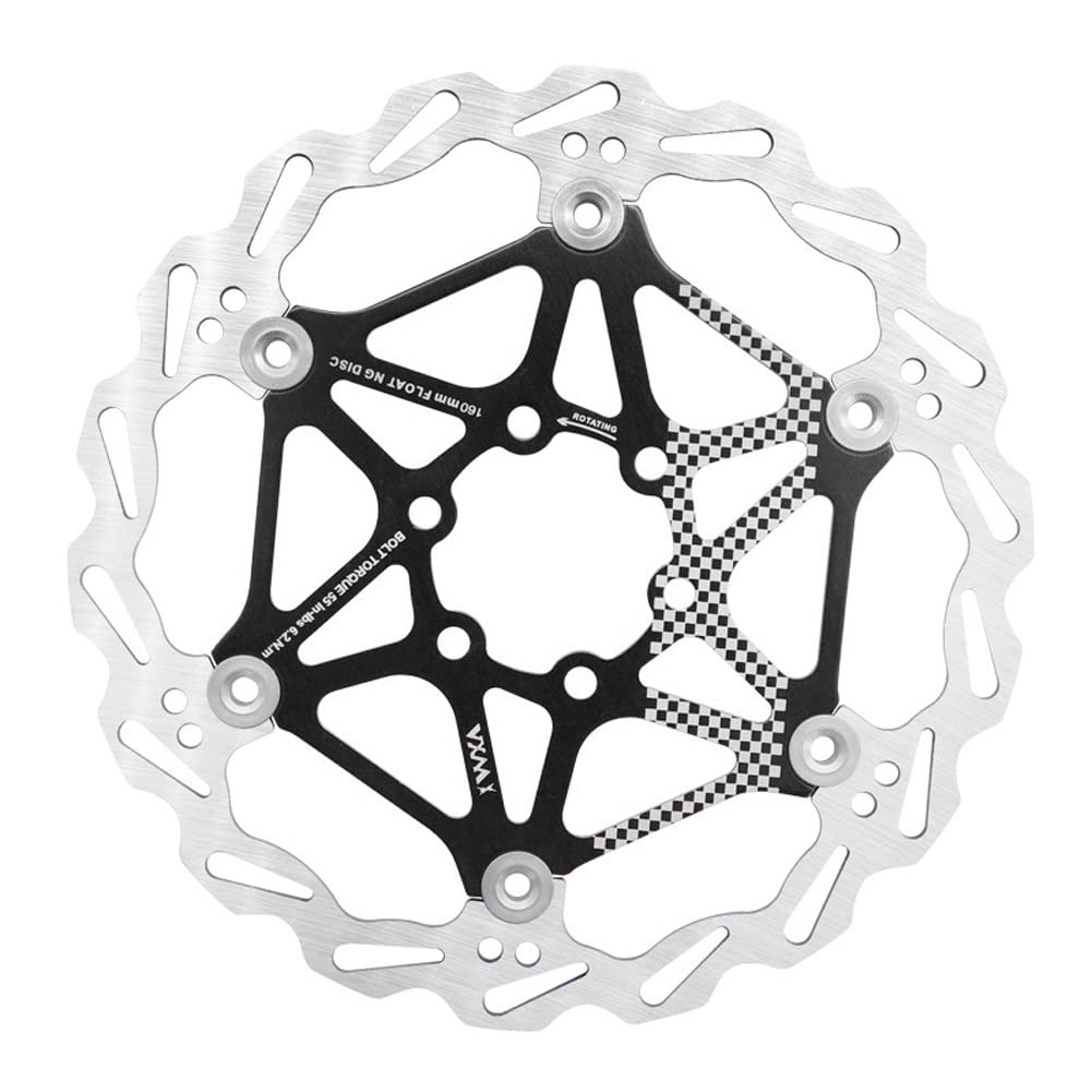 Disque De Frein VTT Asudaro 160/180 Mm – Acier Inoxydable, G3/HS1, 6 Boulons, Ventilation Optimisée
