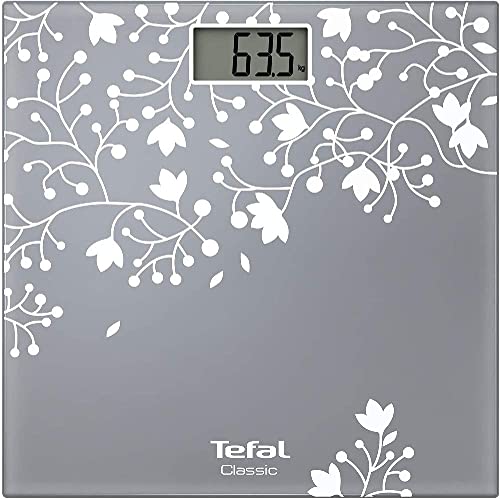 Tefal pp1140 V0 Bilancia Pesapersone Classic argento/décor capacità massima 160 kg, lcd