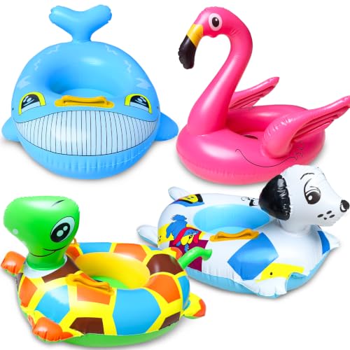 Tier-Schwimmringe für Kinder im 4er-Set