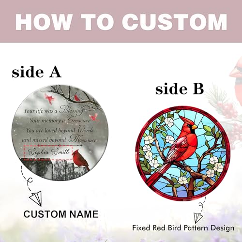 Image of ASTARIN Personalized Wind Chimes Outdoor Large Deep Tone,Large Customized Wind Chimes for Outside Tuned Relaxing Soothing Low Bass,Memorial Windchimes Sympathy for Mom Dad