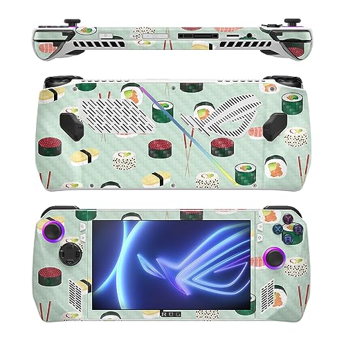Image of MightySkins Carbon Fiber Skin Compatible with Asus ROG Ally - Sushi | Protective, Durable Textured Carbon Fiber Finish | Easy to Apply, Remove, and Change Styles