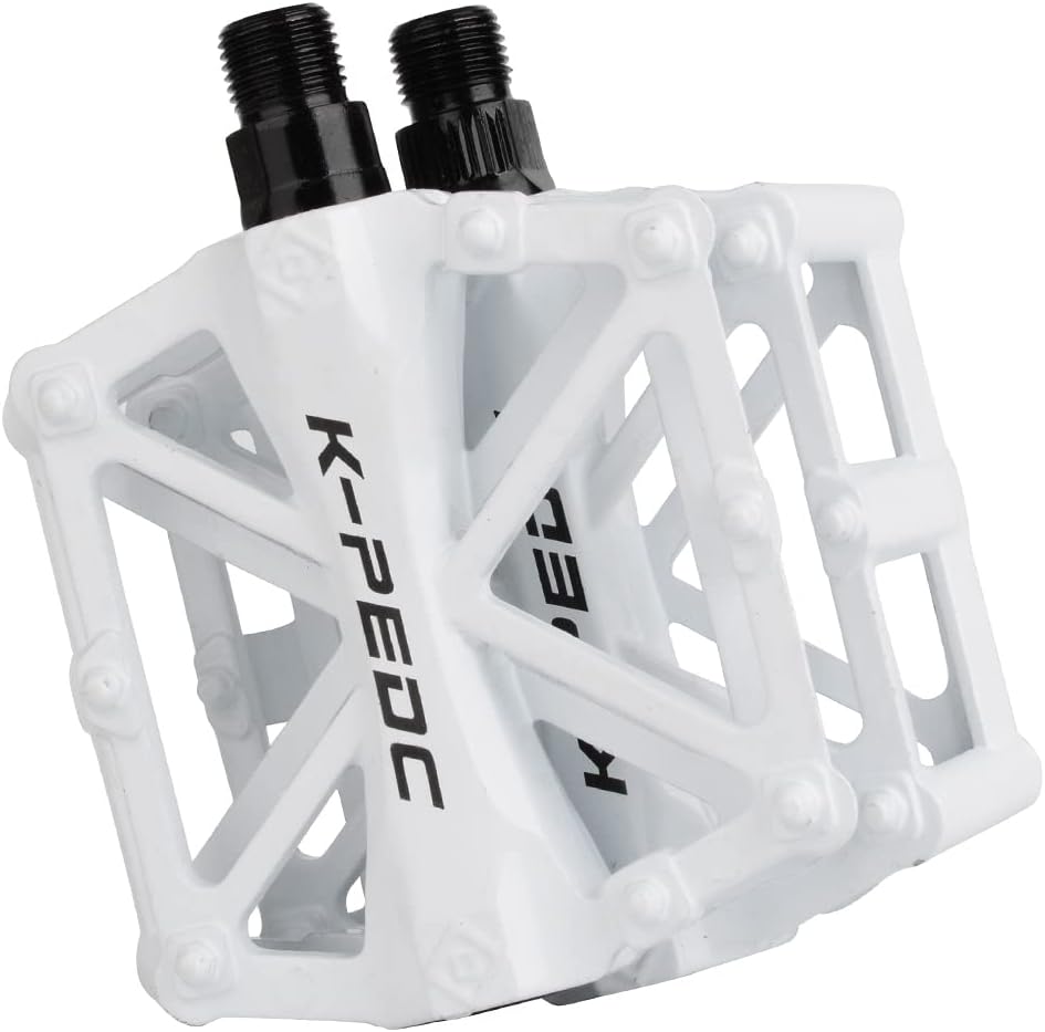 Bike Pedals 9/16" Bicycle Pedals Mountain Bike, Aluminium Lightweight Platform Pedals for BMX MTB Road Bikes