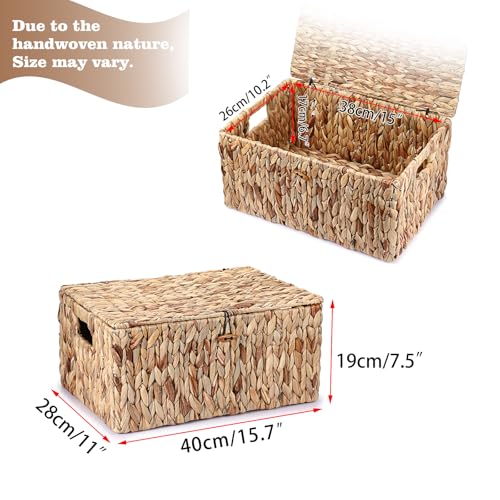 Panier en jacinthe d'eau Hipiwe pour placards étroits et encombrés - 3