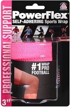 PowerFlex Self-Adhering Sports Wrap, Neon Pink, 3"
