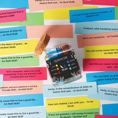 Quran-Verse-Jar-Spiritual-Comfort-Read-For-Emotions-and-Feelings-Islamic-Gifts-for-Women-Men-Mom-Dad-FriendQuran-EnglishDecor-Ramadan-Eid-GiftQuran-Affirmation-verses-Hope-Prayer-Jar
