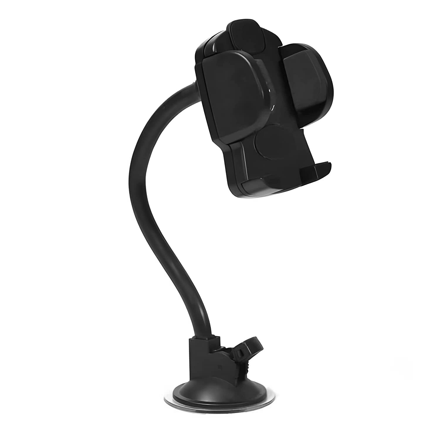 Oblivion Phone Stand 1 Pc - Mobile Holder for Table with Windscreen and Dashboard Mount & Adjustable Height & View Angle Strong Arm, Secure Suction Cup for Ultimate Convenience