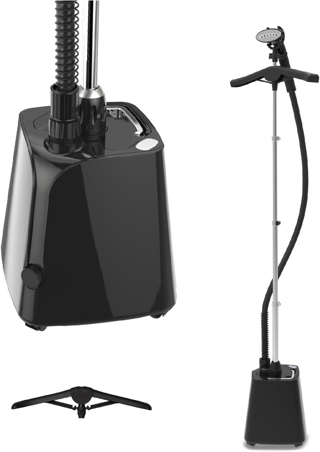 SteamOne - Vertical Steamer & Steamer Travel with 1800 W - 1.8 L Water Tank - Easy to Move with 4 Drive Wheels - 60s Heating Time - Anti-limescale Valve - Triple Heat Protection Hose - H18B