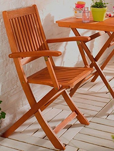 SEDEX Linus Gartensessel Klappsessel Gartenstuhl Bistrostuhl Eukalyptus - Natur