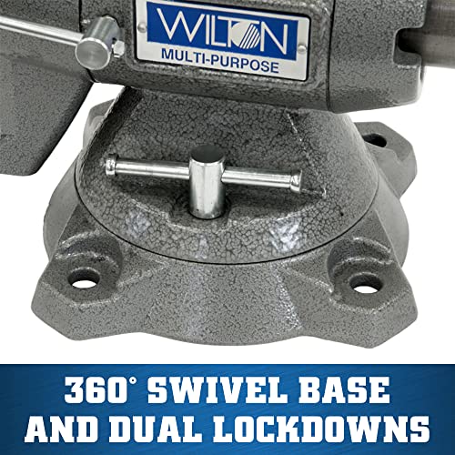Wilton 550P Multi-Purpose Bench Vise, 5-1/2" Jaw Width, 5" Jaw Opening, 2-3/4" Throat (28824) #TOP6