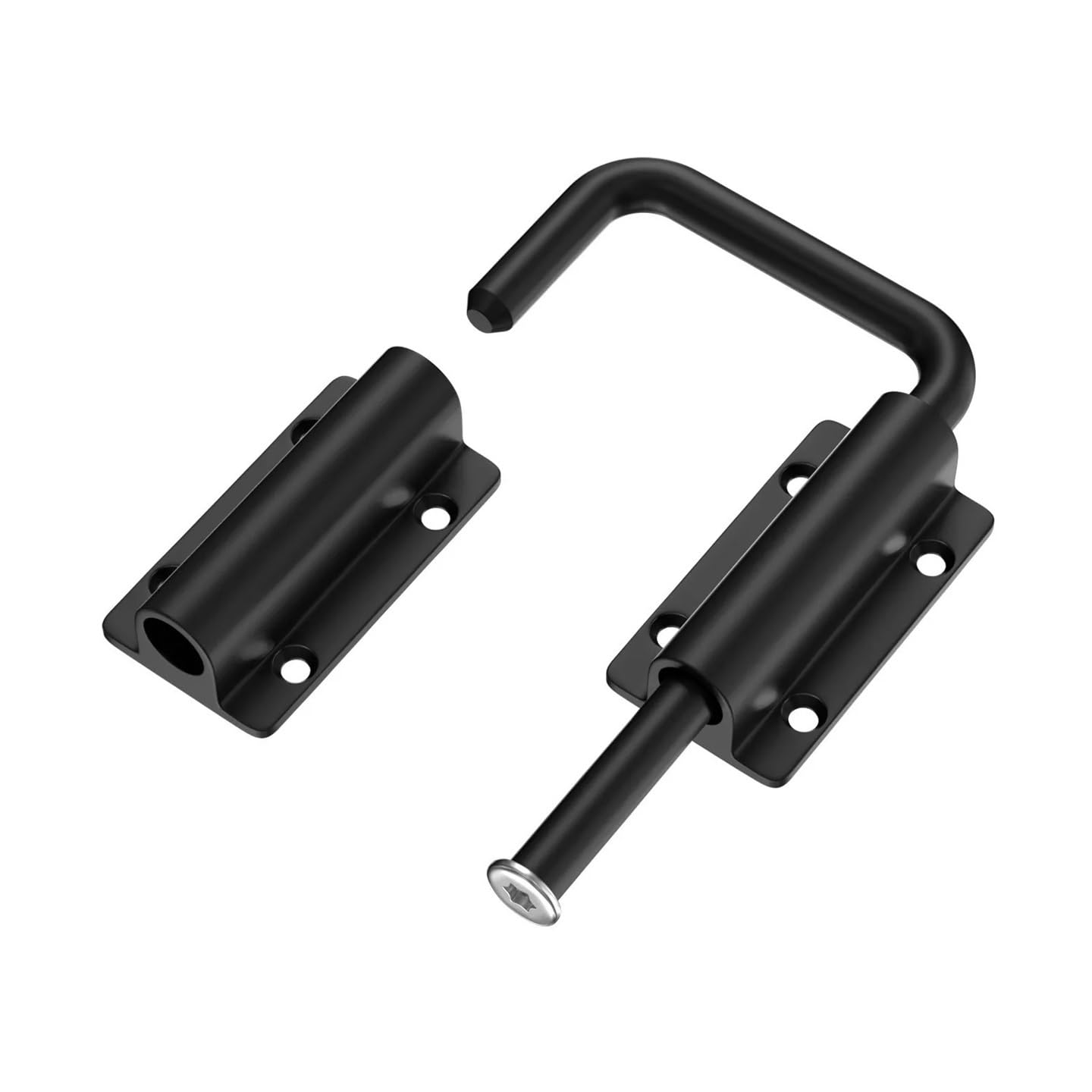 Shungong Silver 2Pcs Adjustable Patio Lock, Aluminum Alloy 90/180° Latch