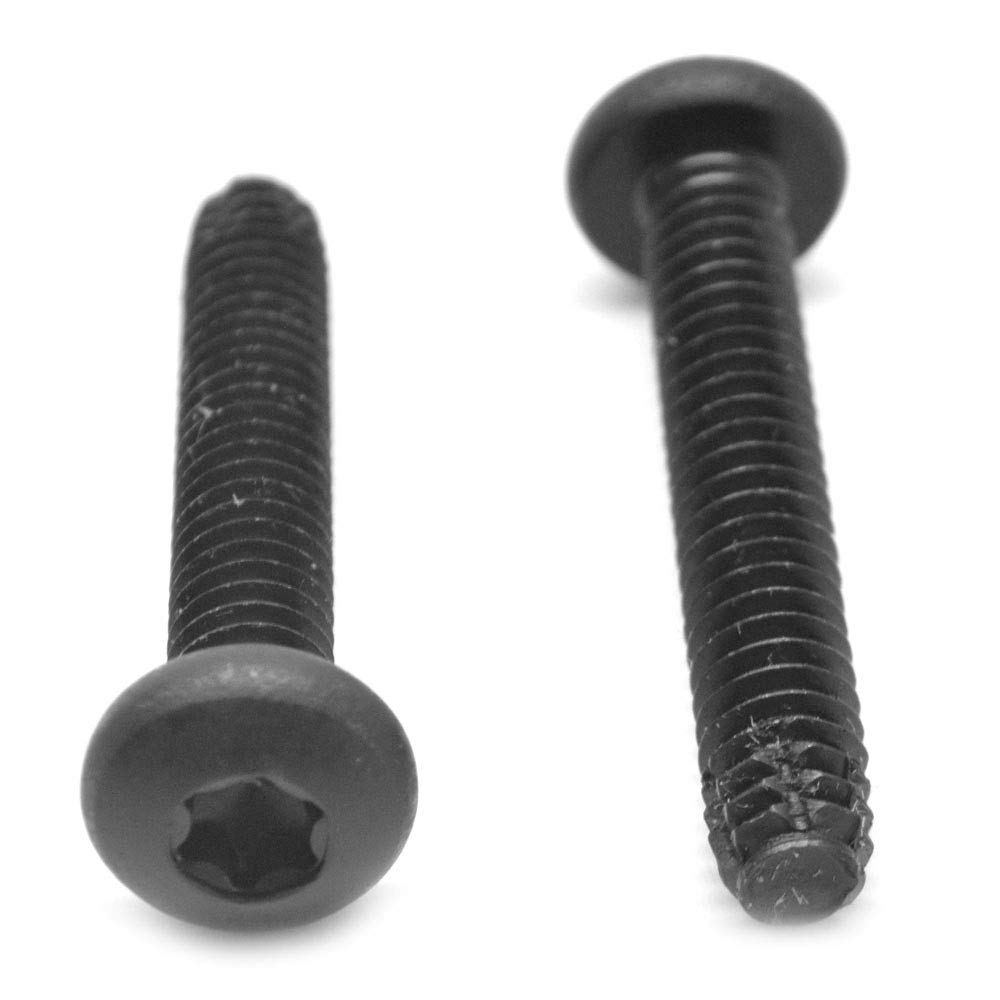5/16-18 x 5 Coarse Thread Floorboard Thread Cutting Screw 6 Lobe Pan Head Type F Low Carbon Steel Black Phosphate Pk 225