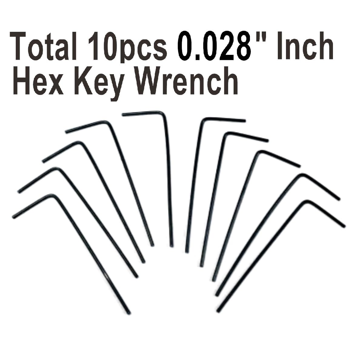 ZDingTech 10pcs 0.028 Allen Wrench sets,0.028 inch Allen Wrench