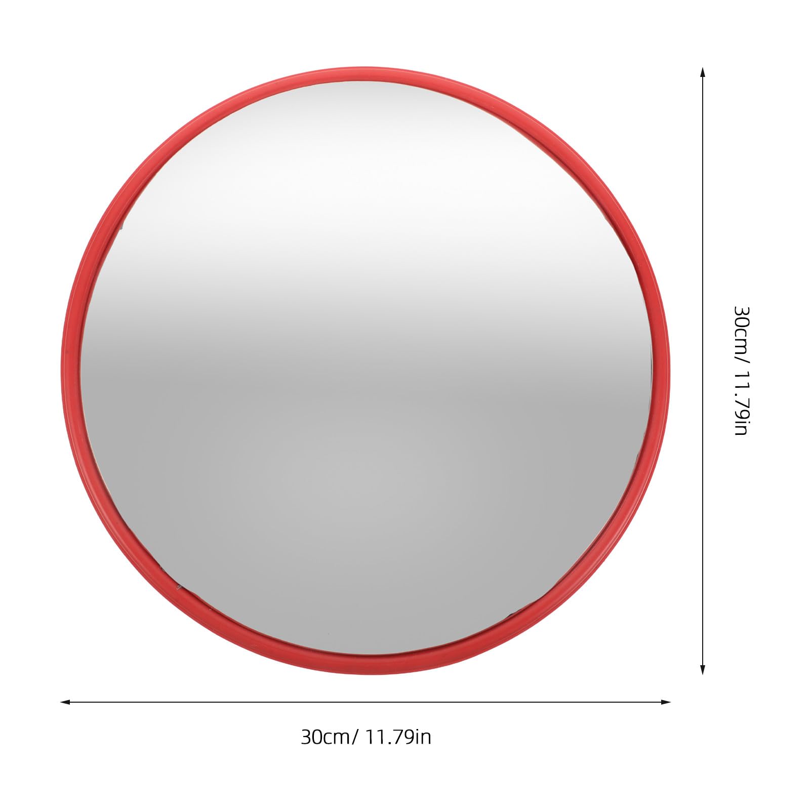 Kisangel Miroir convexe d'intérieur, miroir de circulation grand angle pour une sécurité accrue dans les bureaux, entrepôts, parkings et zones d'angle mort, orange