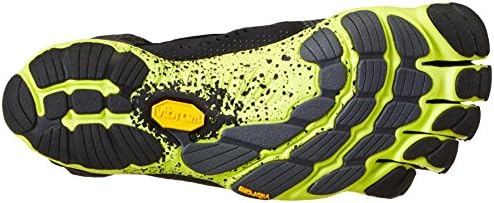 Vibram Men's FiveFingers V-Run Running Shoe, Black/Yellow, 48 EU, 12.5-13 US | Image 3