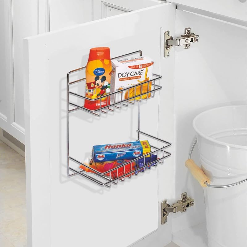 TechSrmaji Stainless Steel Wall Mounted Detergent Holder for Bathroom Rack, Multi Purpose Shelves, Kitchen Rack Multipurpose Rack and Holder for Kitchen, Bathroom Accessories Rack (B09MMKXSRX) Amazon Price History, Amazon Price Tracker