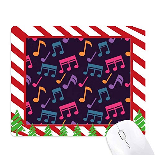 Tapis de souris musique black et canne de Noël idée cadeau pour musicien