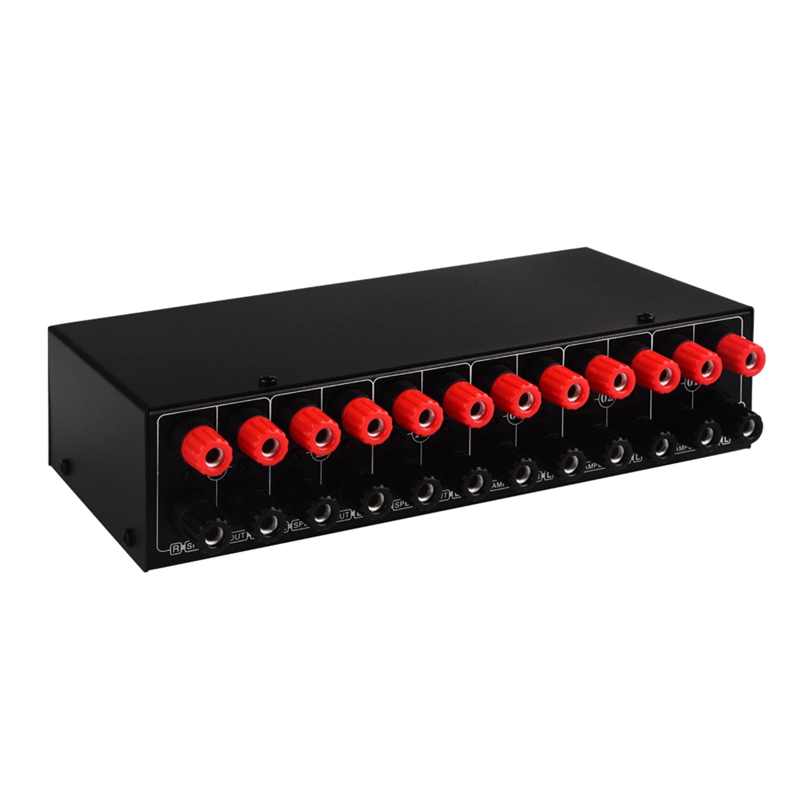 Irfora Przełącznik Głośnikowy 3 Wejścia 3 Wyjścia do Systemów Audio,
