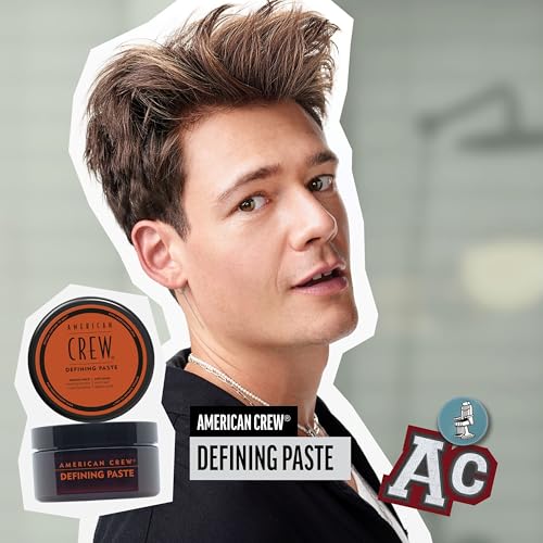 AMERICAN CREW – Defining Paste, 85 g, Stylingpaste für Männer, Haarprodukt mit mittlerem Halt, Stylingprodukt für flexibel formbares Haar & gering glänzendes Finish