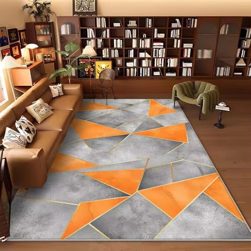 Tapis de sol antidérapant avec motifs géométriques modernes