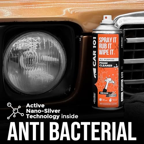 Image of Car101 All Purpose Foam Cleaner 500 ml | Premium Multi-Surface Car Interior and Exterior Cleaning | Spray for Leather, Dashboard | Deep Cleaning Foam Formula
