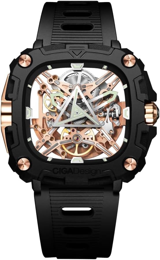 CIGA Design Stainless Steel Men Eye Of Horus Dial Color Rose Gold Analog Watch - X051-Br01-W5B (B0DBZQ7BRT) Amazon Price History, Amazon Price Tracker
