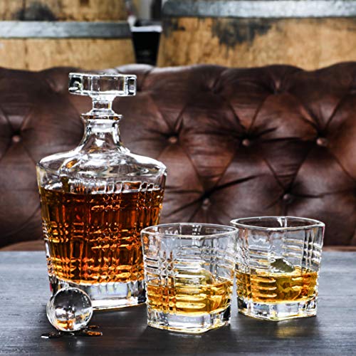 Maketh The Man Crystal Whiskey Glass Set - Premium 10Oz Bourbon Glasses, Old Fashioned Whiskey Glasses & Scotch Glasses. Double Old Fashioned Glass For Whisky & Other Liquors. #TOP7