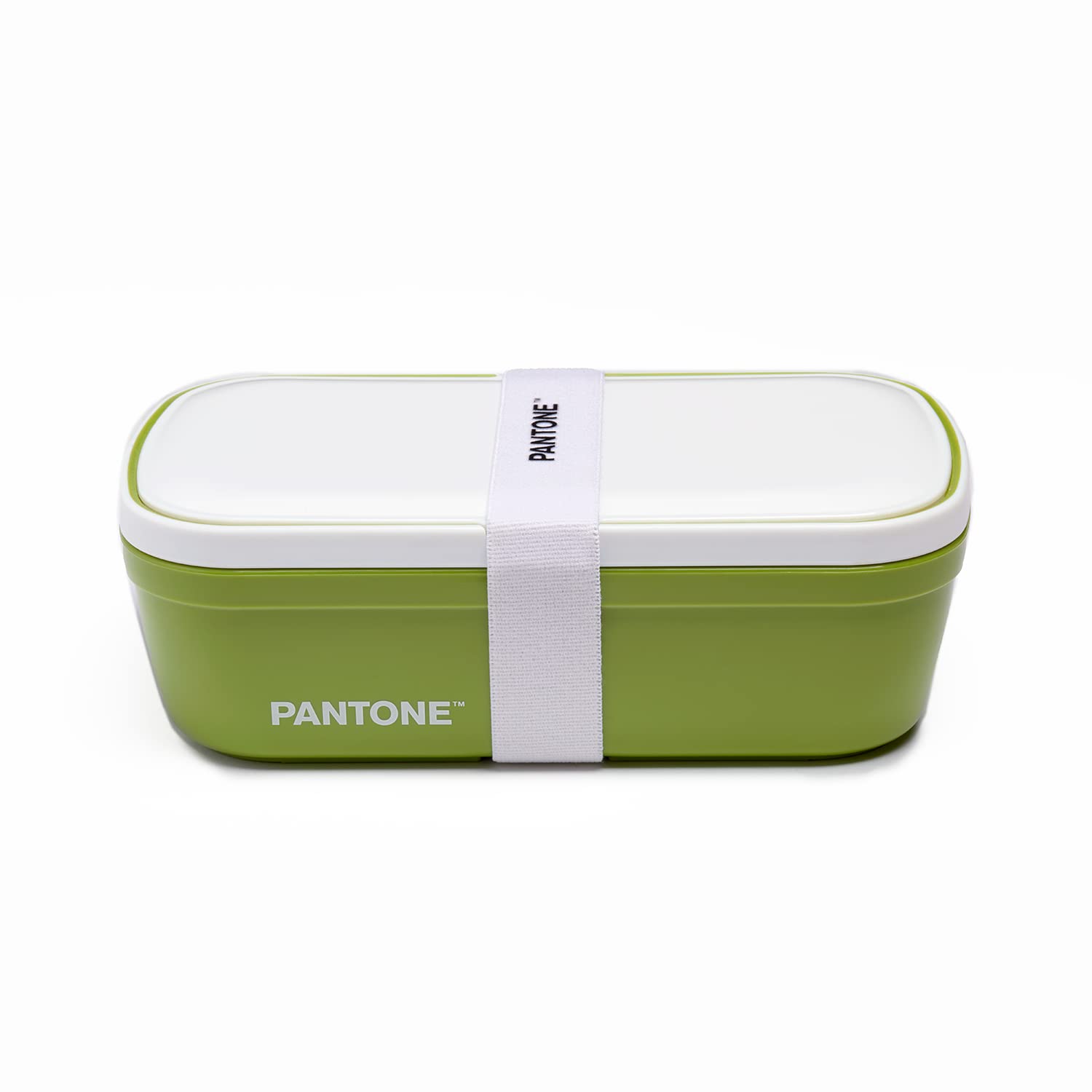 OSAMA PANTONE Lunchbox Bento-Stil – 2 Ebenen, Trennwand, Entlüftungsventil, 21x12x7 Cm, Gelb