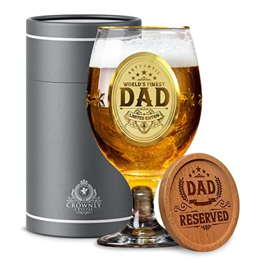 Personalized Beer Glass Gift for Dad
