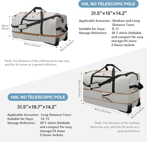 XWFB 110L Expandable Soft-Sided Duffle