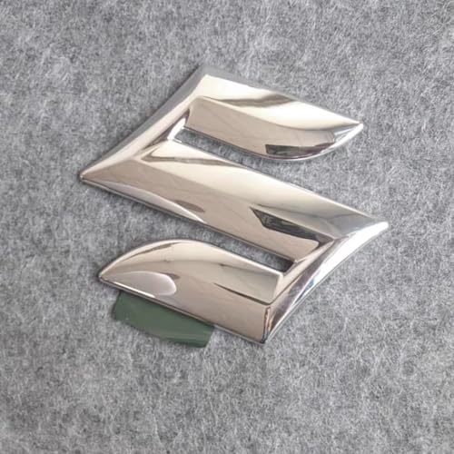 OPlsdqw 3D Emblème Badge De Voiture Pour Suzuki, Autocollant D'insigne De Avant Capot Coffre Calandre, Adhésif Voiture Emblem Décoration Accessoires, B White