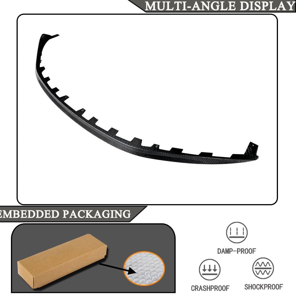 Dry Carbon Fiber Front Bumper Lip Compatible with Porsche 911 922 Carrera S GT3 2-Door 2020-2024 Front Chin Spoiler Splitter Protector Factory Outlet