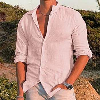 Zomer revers effen kleur korte mouw button-up heren linnen overhemd plus size herentops kopen vanaf een prijs van 6.65