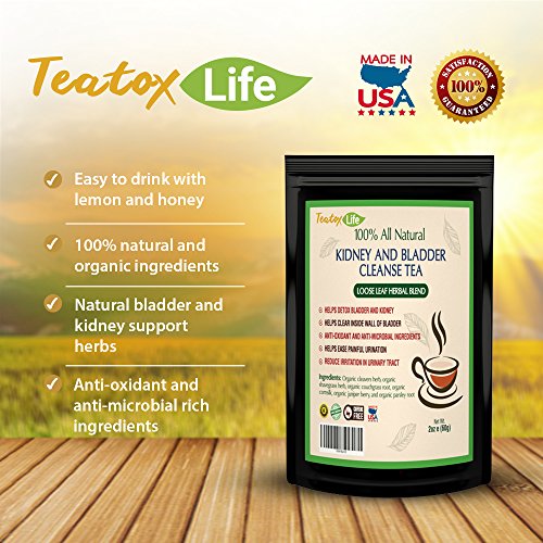 Kidney Cleanse Detox Tea with Parsley, Juniper Berries, Cleavers herb| Kidney Support Supplement for Urinary Tract and… - Image 5