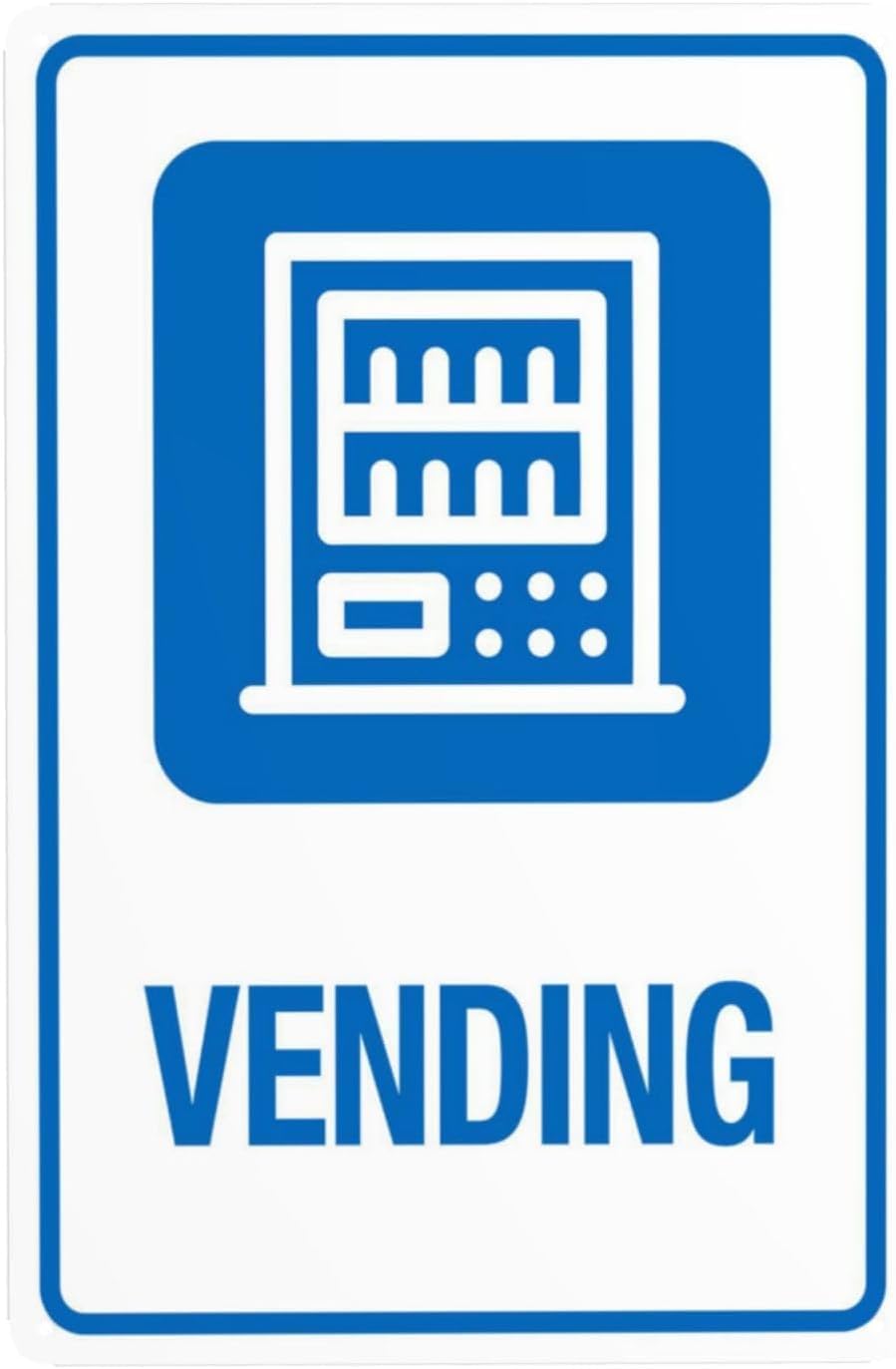 Bdeyfg Colour5 Vending With Graphic Warning Metal Sign Tin Signs Aluminum Plaque For Outdoors Use Yard Farm Fence Home Wall Decor 8X12 Inch