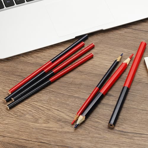 Lápices de color rojo y azul PATIKIL, pack de 4 miniatura 4