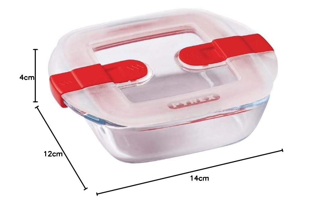 Miibox Contenitori In Vetro Per Alimenti 4 Pezzi 368,5g – Adatti A Forno E Microonde, A Prova Di Perdite, Impilabili, Senza BPA - 4