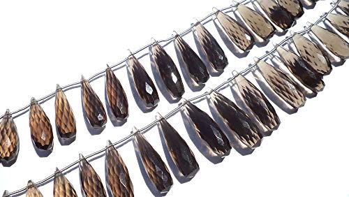 Perles de quartz fumé facettées pour fabriquer un cadeau unique - 3