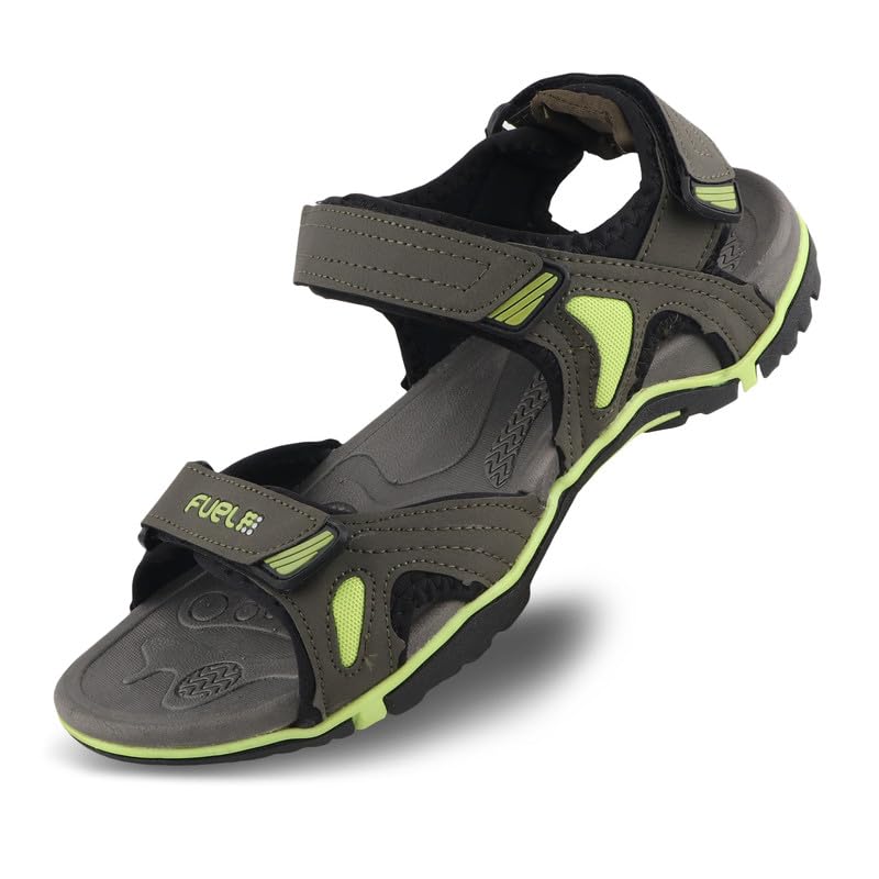 Image of FUEL Jordan Men's Outdoor Adventure Sandals in Anti-Skid Sole with Velcro Strap Lightweight & Durable Comfort Fit Footwear
