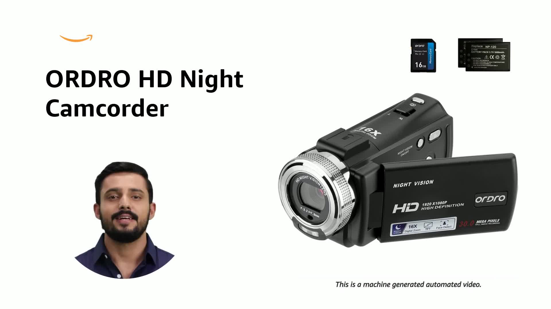 Buy Camcorders ORDRO HDV-V12 HD 1080P Video Camera Recorder