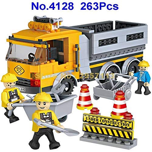 Assembled FunBlast Cogo City Construction Truck with figures and accessories