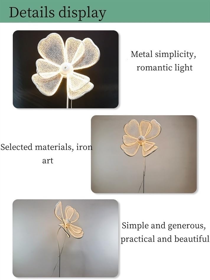 Led Peony Set of 3, Wedding Flower Guide Lights, Decorative Led Flowers, Peony Floor Lamp, Romantic Wedding Peony Lamp, Decoration LED Lamp for Party Birthdays