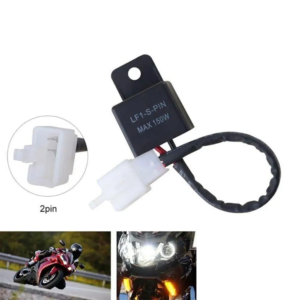 Relé Intermitente Compatible Con R1 R6 FZ1 Interruptor De Motocicleta Relé Indicador LED 2 Pines 12V Carga Intermitente Independiente(10PCS)
