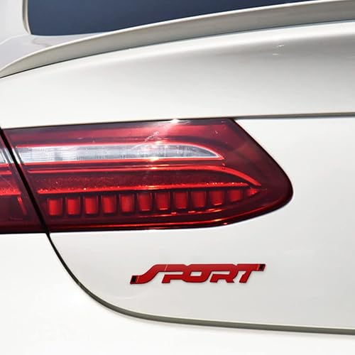 Miniatura 9 de 2 calcomanías deportivas de metal 3D para automóvil guardabarros laterales de automóvil emblema de maletero trasero accesorios de decoración de