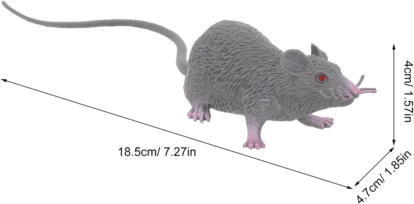 12pcs Mini Realistic Fake Rat And Mouse Figurines Plastic Mice Prank Props image 3